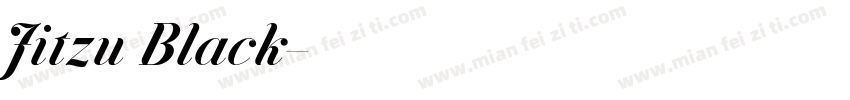 Jitzu Black字体转换
